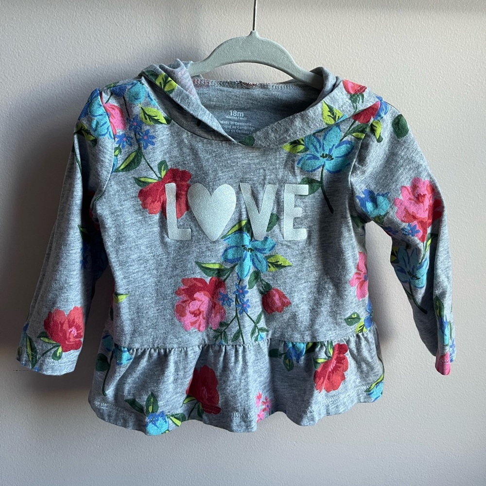 Set of 3 | Carter and Cat & Jack Sweatshirt Bundle | 18 months - Picture 9 of 12